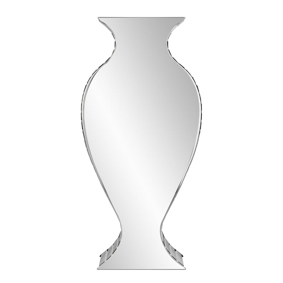 Curvy Art Deco Style Vase - Mirrored