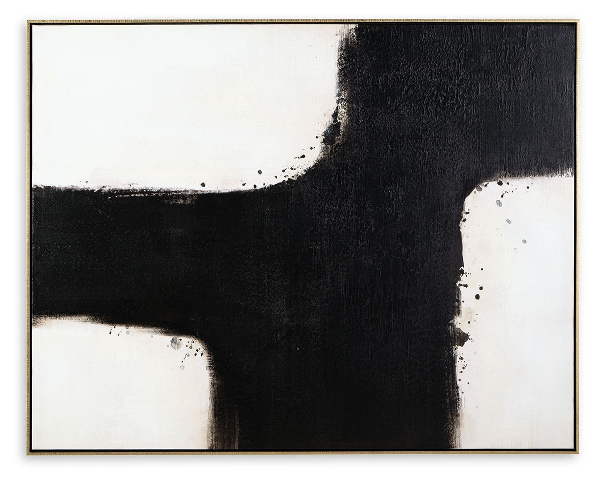 Reighlea - Black / White - Wall Art by Signature Design by Ashley® | Bel Furniture