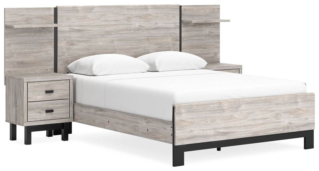 Vessalli - Panel Bed With Extensions Gray by Signature Design by Ashley® | Bel Furniture