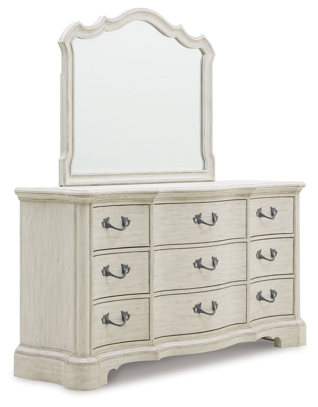 Arlendyne - Antique White - Dresser And Mirror by Signature Design by Ashley® | Bel Furniture