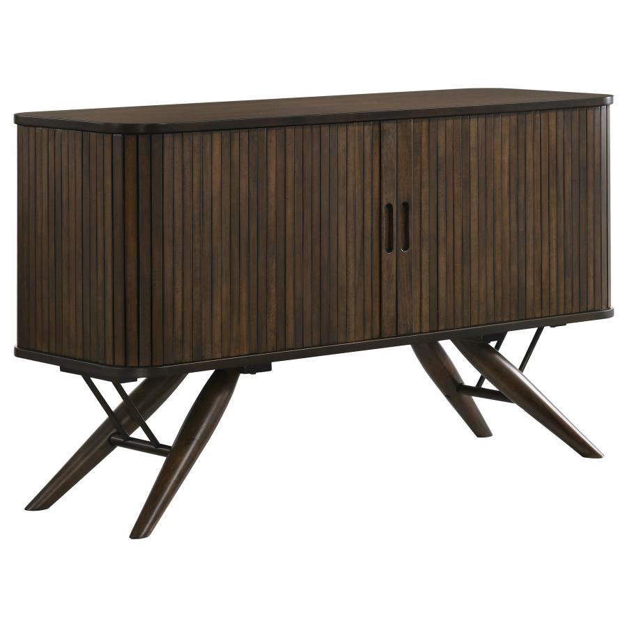 Wes - 2 Door Sideboard Buffet Storage Cabinet - Dark Walnut by CoasterEssence | Bel Furniture