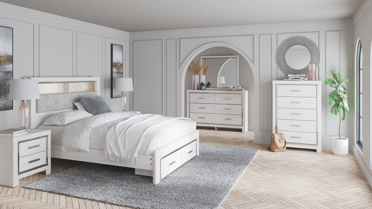 Altyra - Bookcase Bedroom Set White King by Signature Design by Ashley® | Bel Furniture