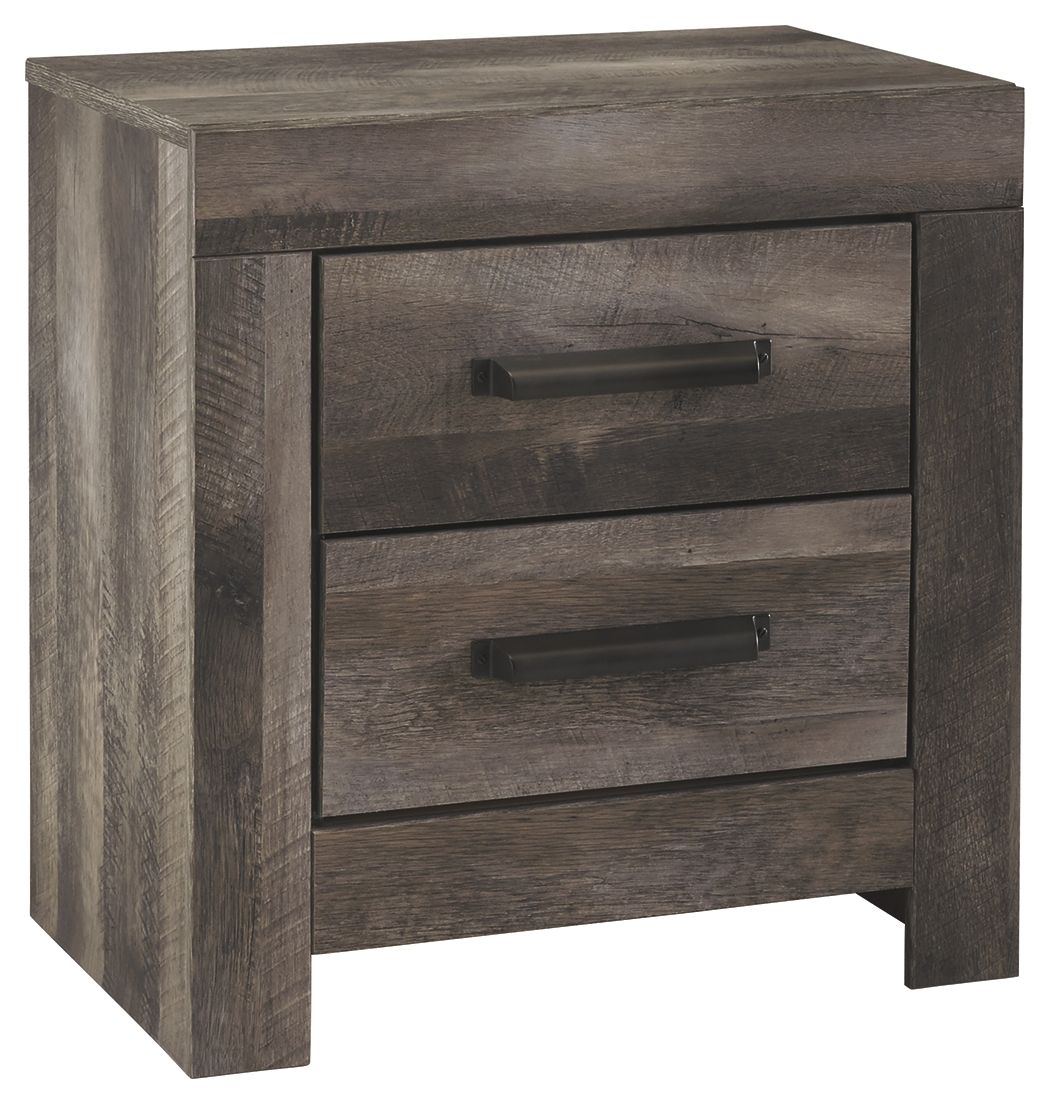 Wynnlow - Gray - Two Drawer Night Stand by Signature Design by Ashley® | Bel Furniture