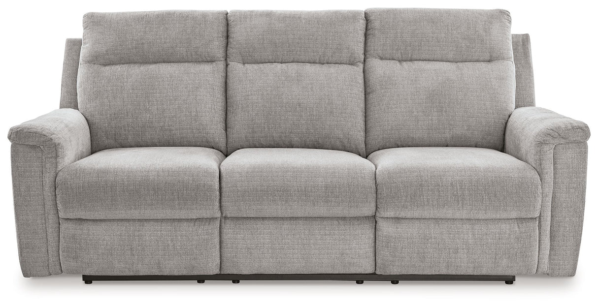 Barnsana - Power Reclining Sofa Pearl Silver by Signature Design by Ashley® | Bel Furniture
