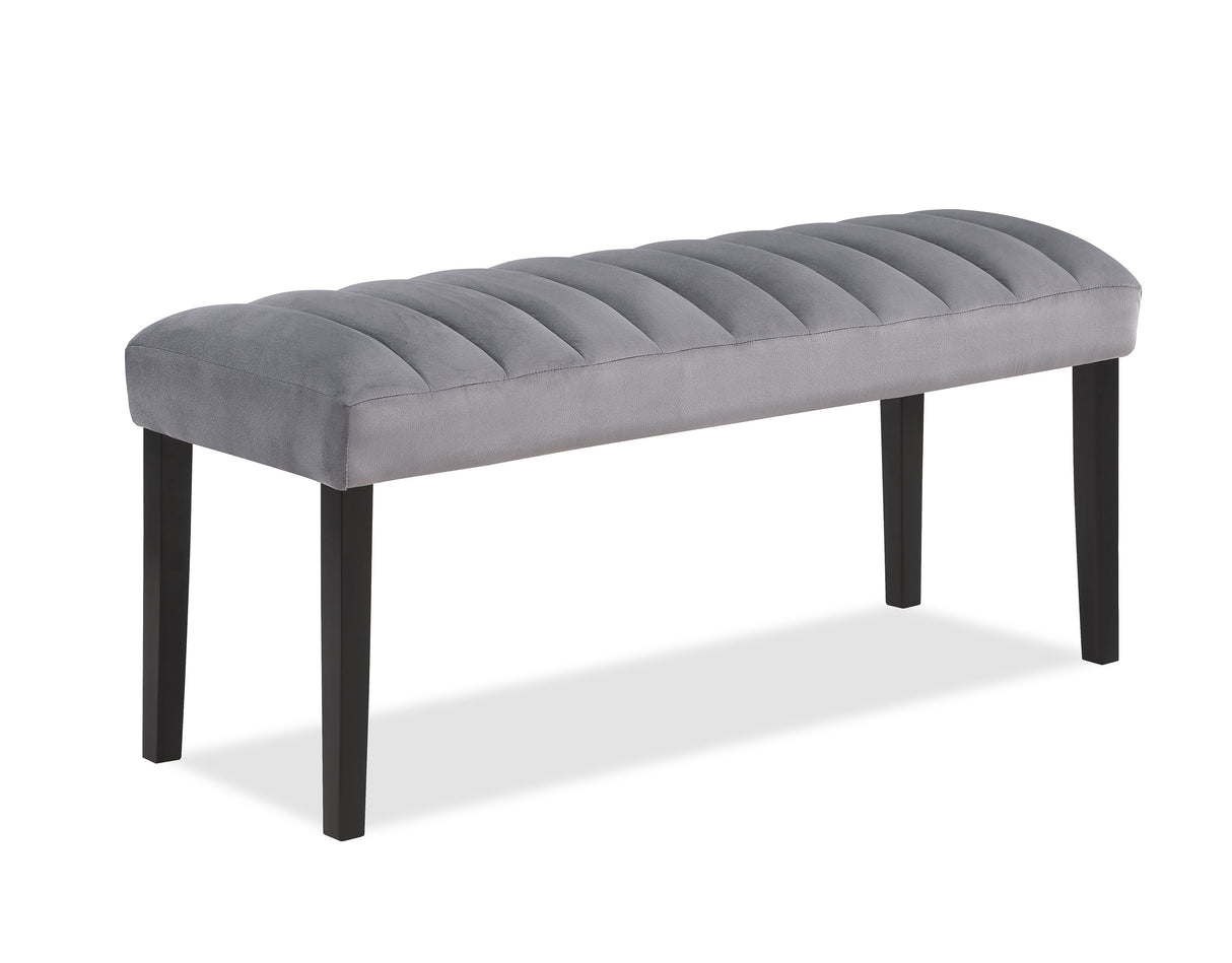 Pascal - Bench - Gray by Crown Mark | Bel Furniture