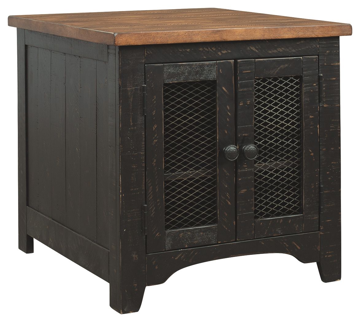 Valebeck - Black / Brown - Rectangular End Table by Signature Design by Ashley® | Bel Furniture