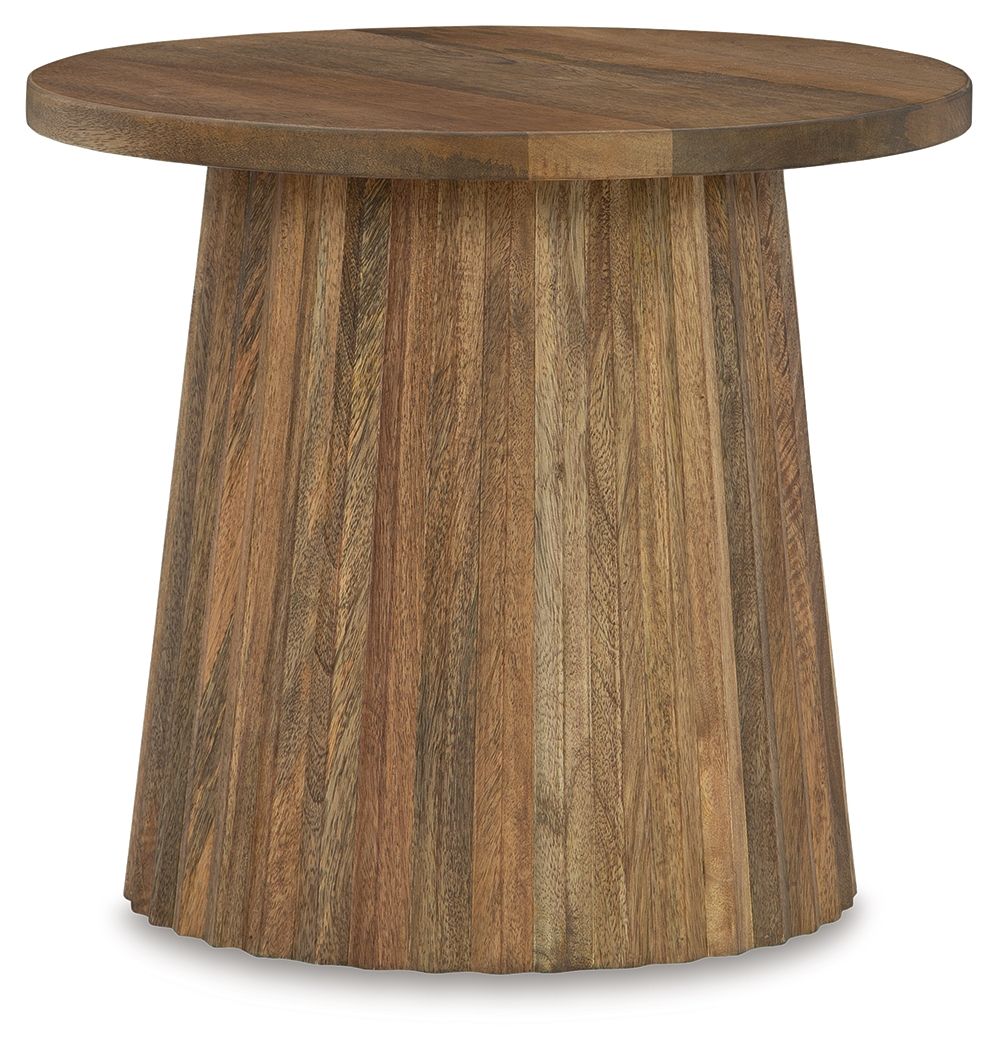 Ceilby - Accent Table Light Brown 20''W x 20''D x 18''H by Signature Design by Ashley® | Bel Furniture