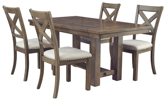 Moriville - Grayish Brown - Rectangular Dining Room Extension Table by Signature Design by Ashley® | Bel Furniture