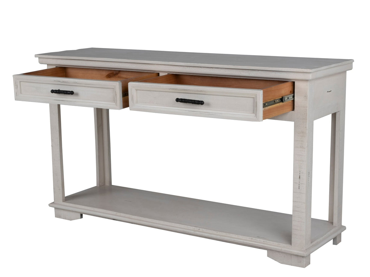 Charles-Nero White CONSOLE TABLE / SOFA TABLE by Mollai Collections | Bel Furniture