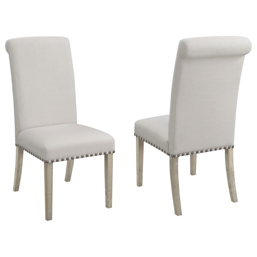 Salem - Fabric Upholstered Dining Side Chair (Set of 2) - Beige by CoasterEssence | Bel Furniture