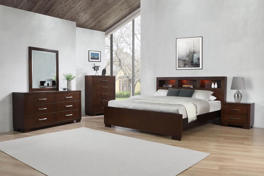 Jessica - Bedroom Set With Storage Bed Dark Brown by CoasterEssence | Bel Furniture