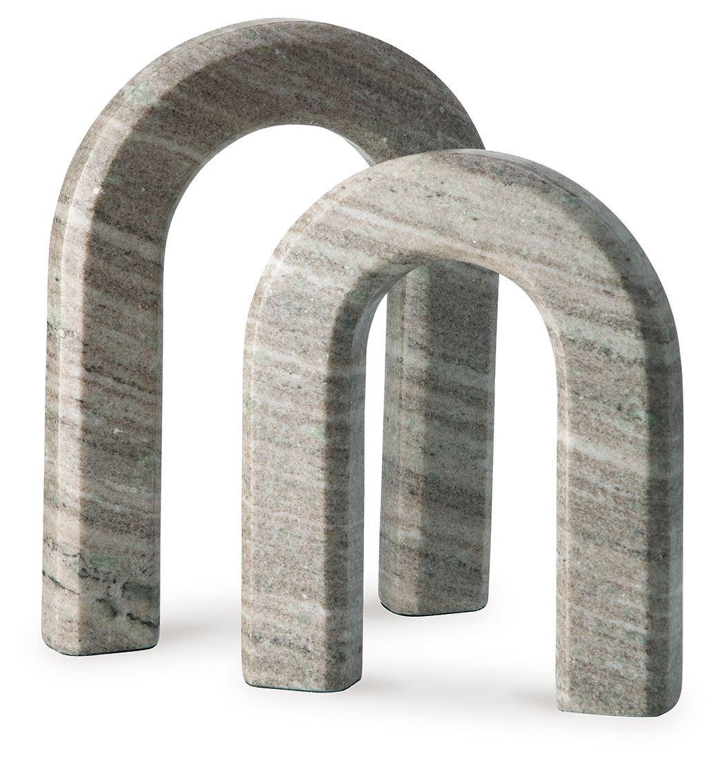 Keithton - Taupe - Sculpture Set (Set of 2) by Signature Design by Ashley® | Bel Furniture