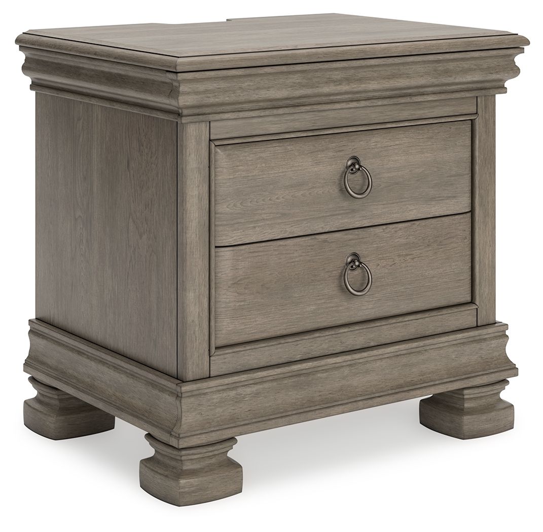 Lexorne - Gray - Three Drawer Night Stand by Signature Design by Ashley® | Bel Furniture