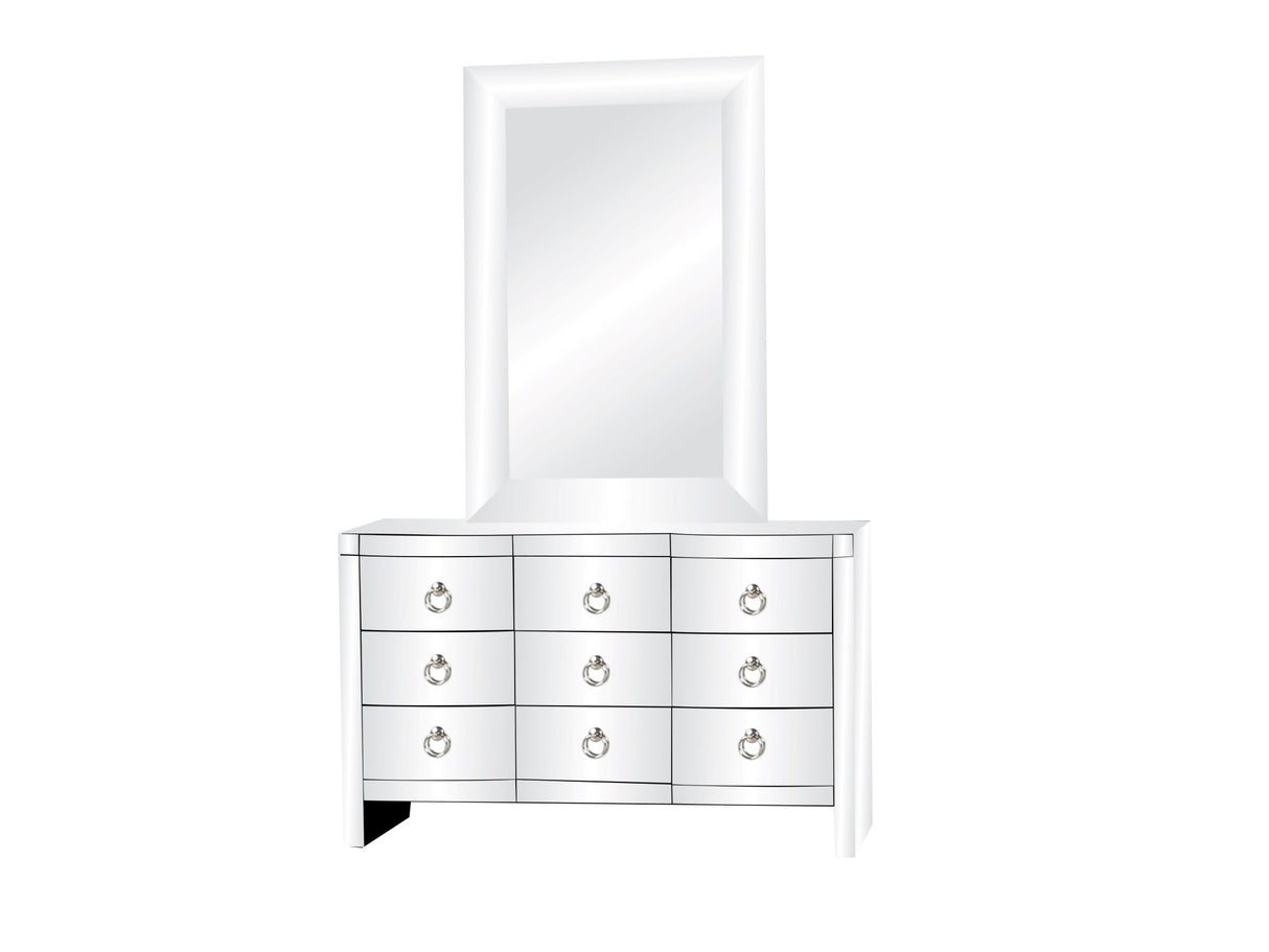 DRESSER AND MIRROR SET by Mollai Collections | Bel Furniture