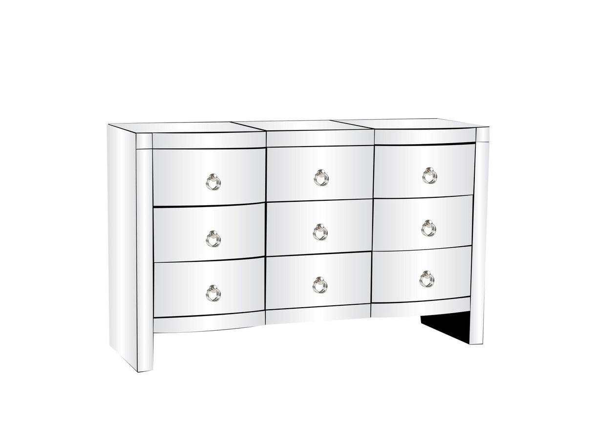 DRESSER AND MIRROR SET by Mollai Collections | Bel Furniture