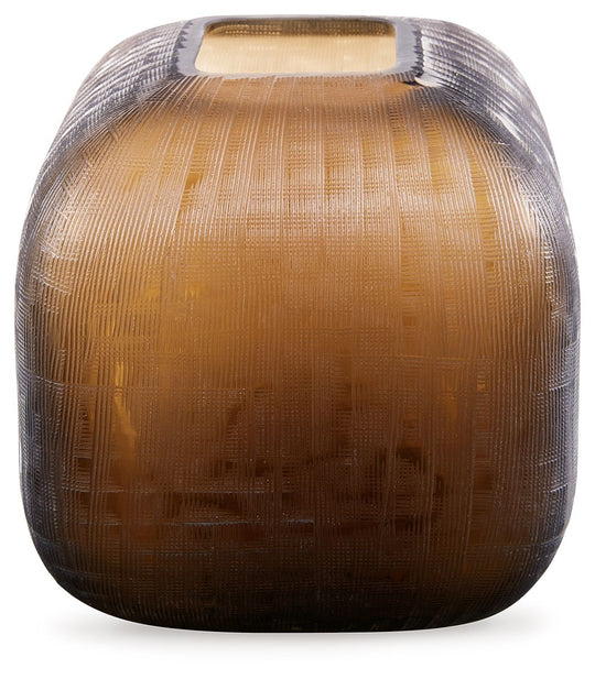 Capard - Vase Dark Brown 7''W x 7''D x 8''H by Signature Design by Ashley® | Bel Furniture