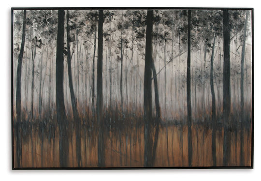 Philyra - Black / Orange / Silver - Wall Art by Signature Design by Ashley® | Bel Furniture