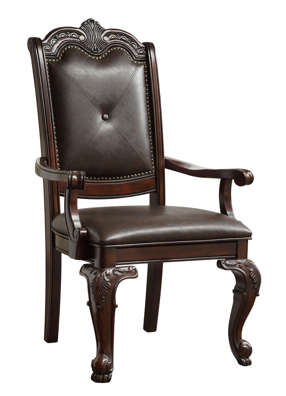 Kiera - Arm Chair Dark Brown by Crown Mark | Bel Furniture