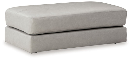 Amiata - Oversized Accent Ottoman Pearl Silver by Millennium® by Ashley | Bel Furniture
