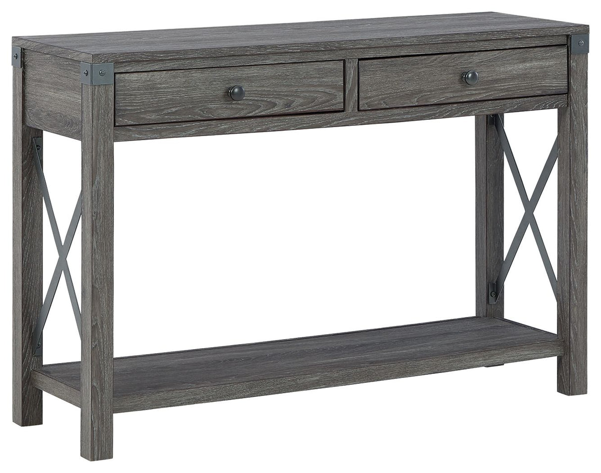 Freedan - Grayish Brown - Console Sofa Table by Signature Design by Ashley® | Bel Furniture