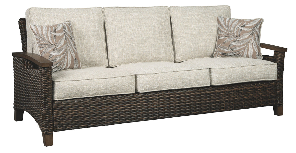 Paradise Trail - Medium Brown - Sofa with Cushion by Signature Design by Ashley® | Bel Furniture