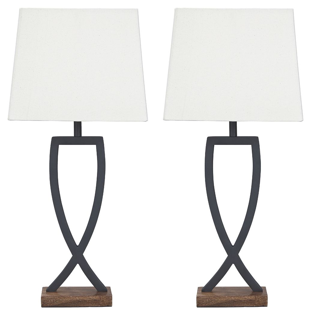 Makara - Table Lamp Dark Brown 2 Pieces by Signature Design by Ashley® | Bel Furniture