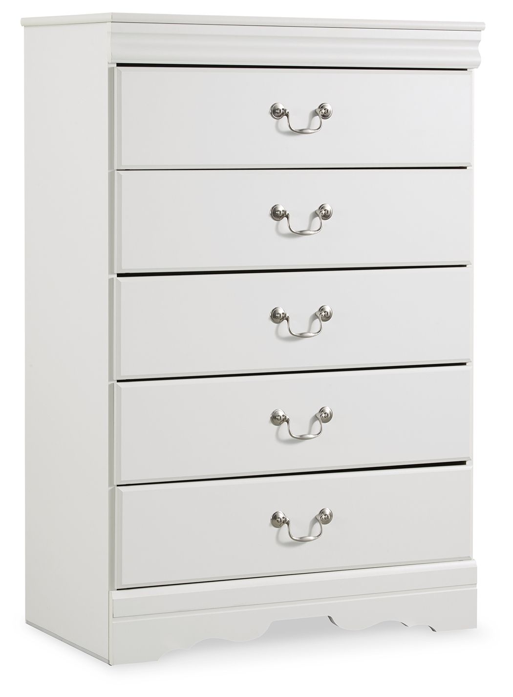 Anarasia - White - Five Drawer Chest by Signature Design by Ashley® | Bel Furniture