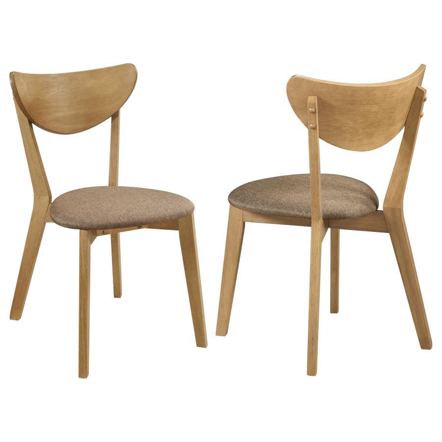 Elowen - Wood Dining Side Chair (Set of 2) - Light Walnut by Coaster Fine Furniture | Bel Furniture