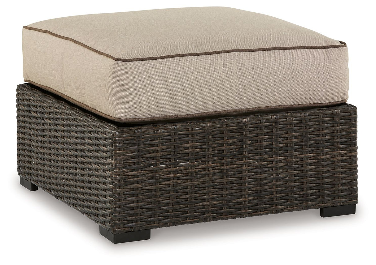 Coastline Bay - Brown - Ottoman With Cushion by Signature Design by Ashley® | Bel Furniture