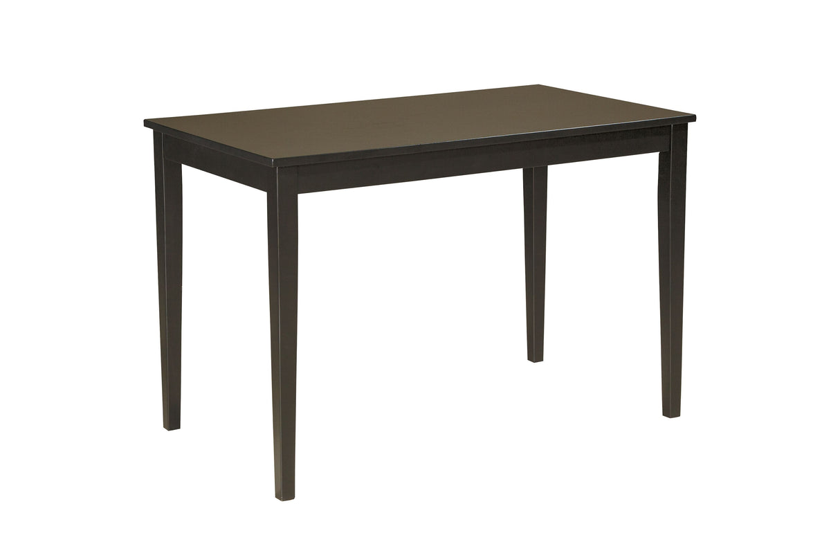 Kimonte - Dark Brown - Rectangular Dining Room Table by Signature Design by Ashley® | Bel Furniture