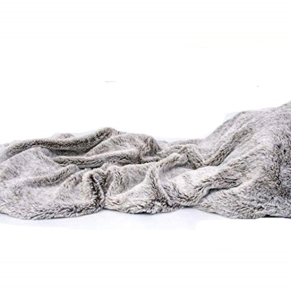 Cozy Throw Blanket - Gray - Faux Fur