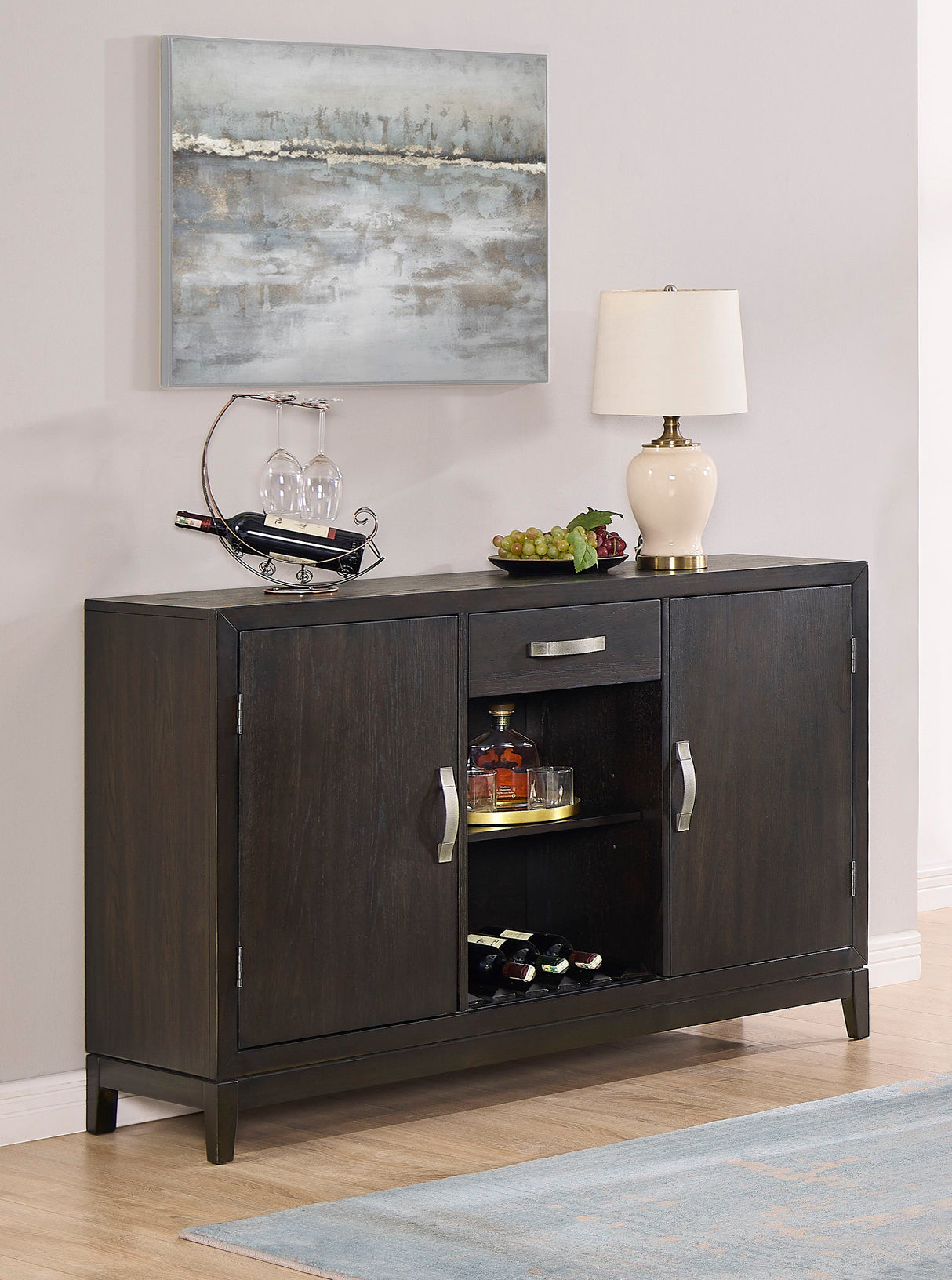 Jeffries - Sideboard - Espresso by Crown Mark | Bel Furniture
