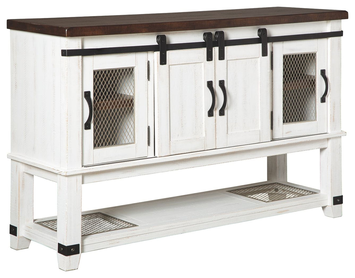 Valebeck - White / Brown - Dining Room Server by Signature Design by Ashley® | Bel Furniture