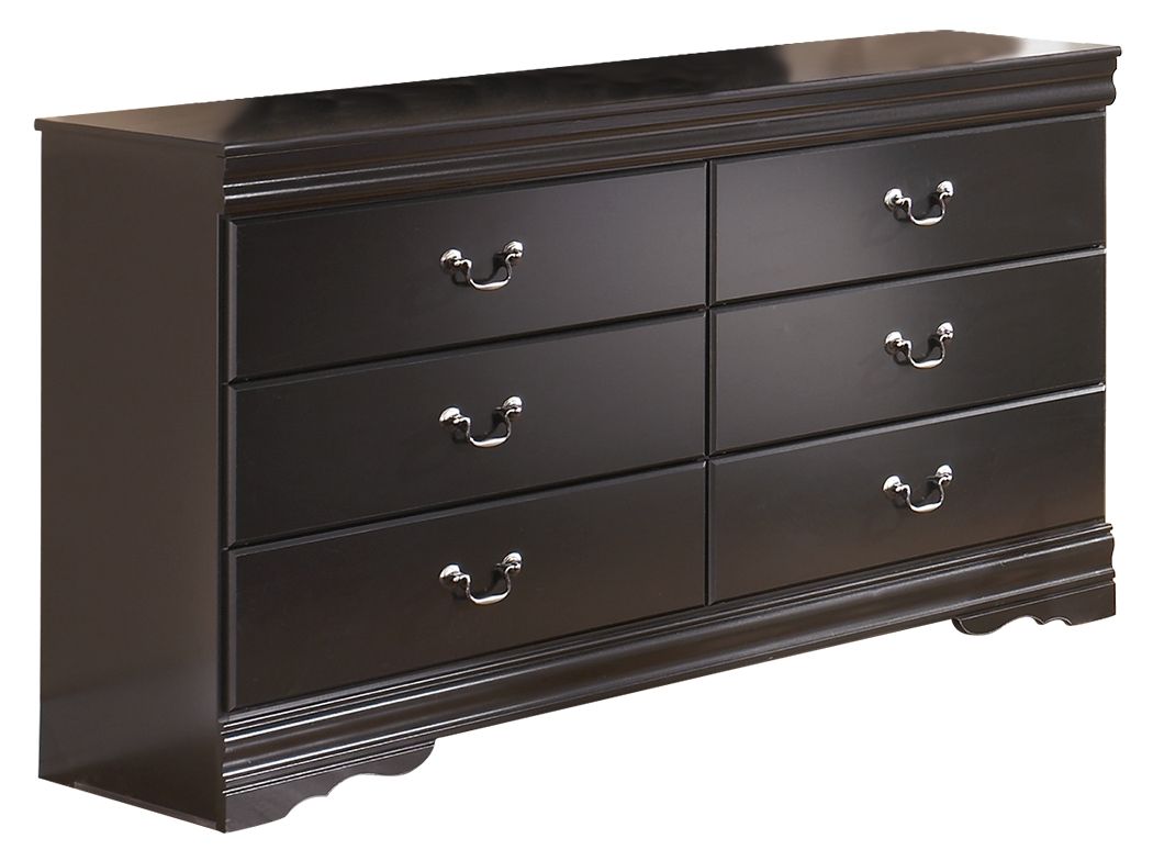 Huey Vineyard Dresser and Mirror - Black