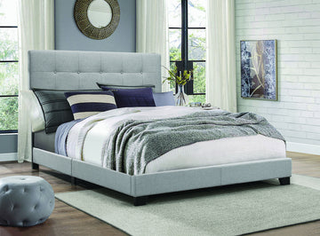Florence - Bed Gray by Crown Mark | Bel Furniture