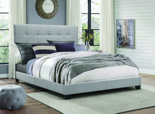 Florence - Bed Gray by Crown Mark | Bel Furniture