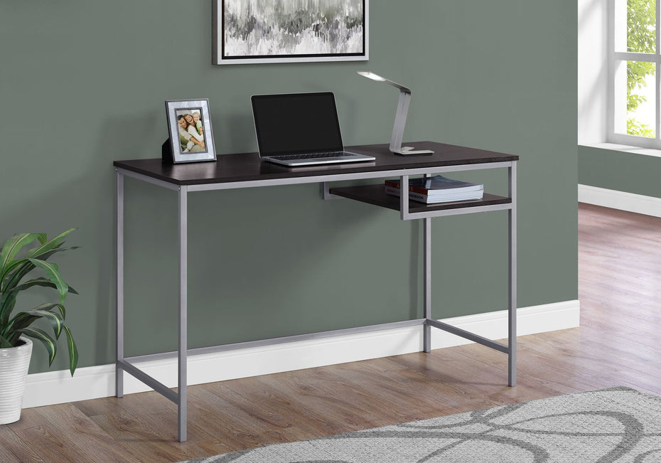 Sleek Computer Desk - Dark Brown