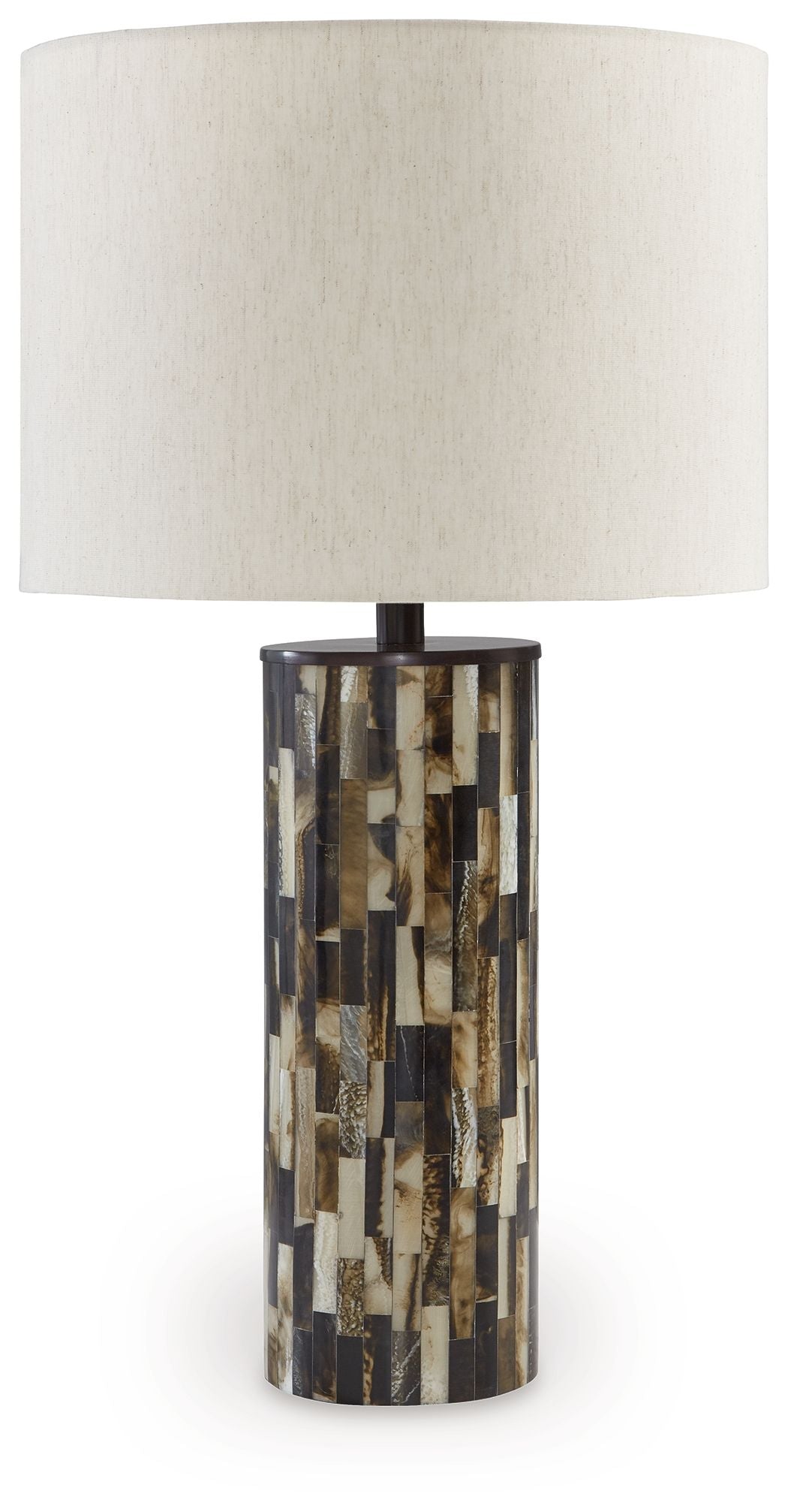 Ellford - Black / Brown / Cream - Poly Table Lamp by Signature Design by Ashley® | Bel Furniture