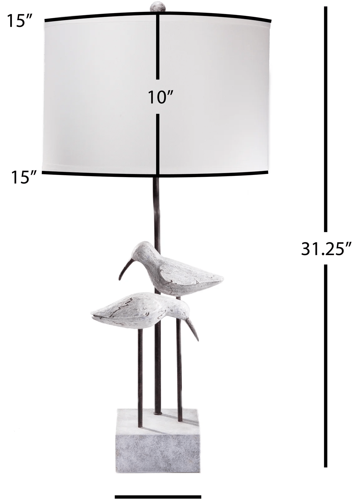 Leila Resin Table Lamp SET of 2 by Lamps Per Se | Bel Furniture