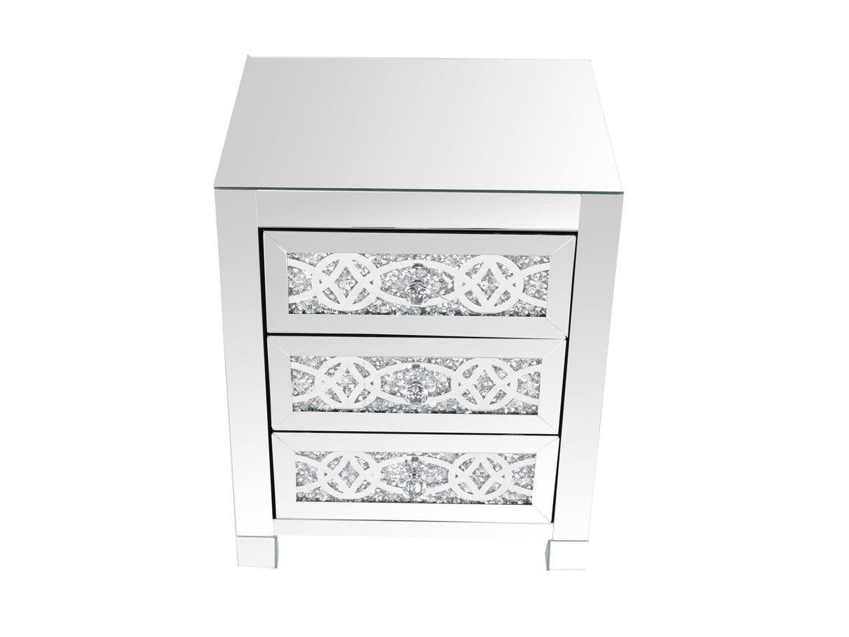 MIRRORED NIGHTSTAND by Mollai Collections | Bel Furniture