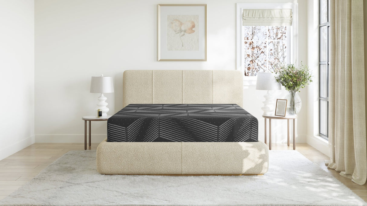 Phoenix 14 inch Gel Foam Queen size mattress with foundation by Bel O Pedic | Bel Furniture