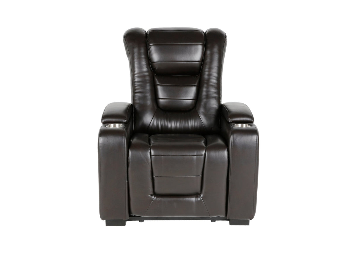 Power Theater Recliner with Adjustable Headrest by Sara Collections | Bel Furniture