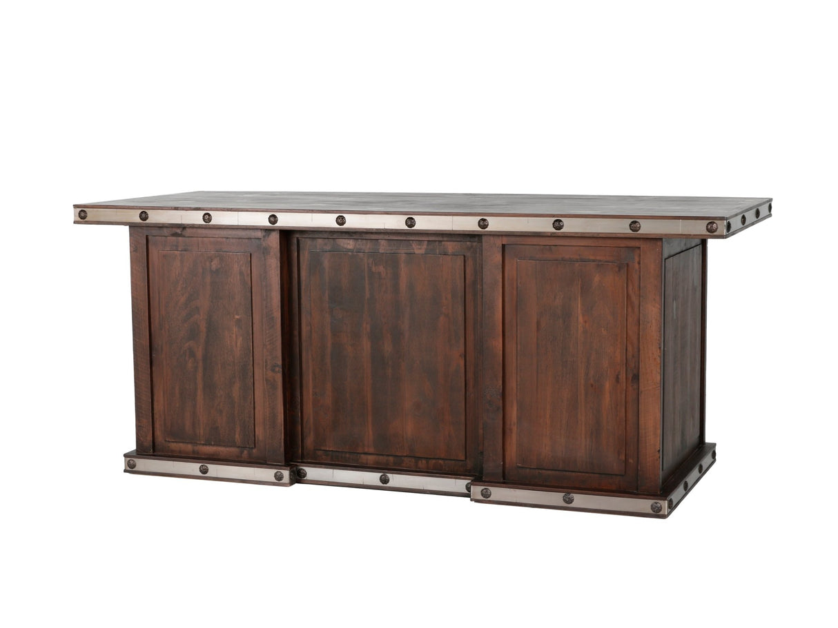 HACIENDA RUSTIC NAIL HEAD DESK by Mollai Collections | Bel Furniture
