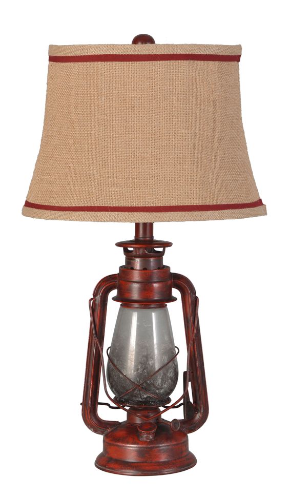 The Gray Barn Thornfield Lantern Table Lamp (Set of 2), Red by Lamps Per Se | Bel Furniture