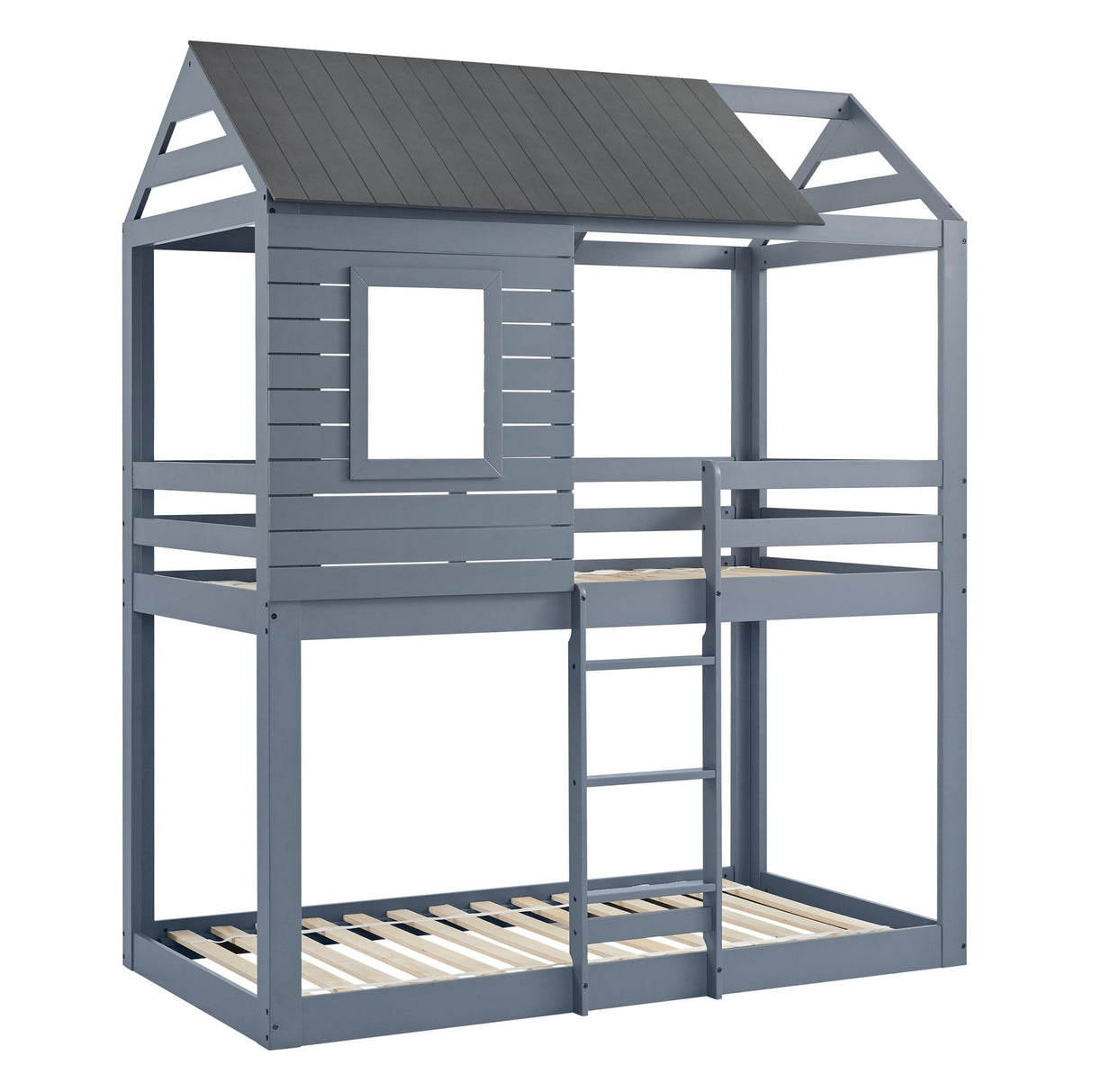 TWIN OVER TWIN HOUSE BUNK BED by Mollai Collections | Bel Furniture