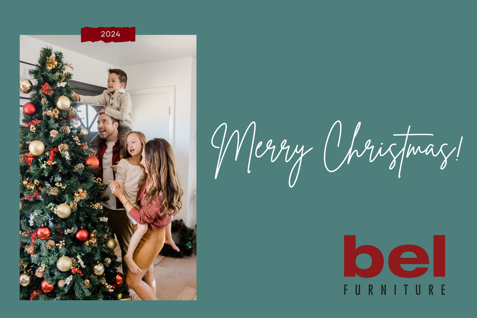 Merry Christmas and Happy Holidays from Bel Furniture!