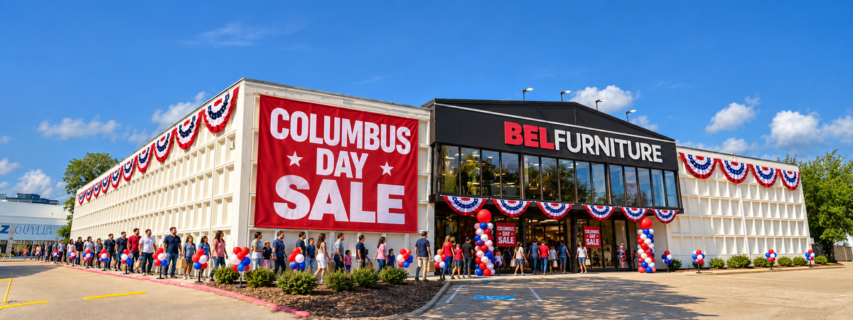 Columbus Day Furniture & Mattress Sales in Sharpstown: Shop for Your Southwest Houston Home at Bel Furniture