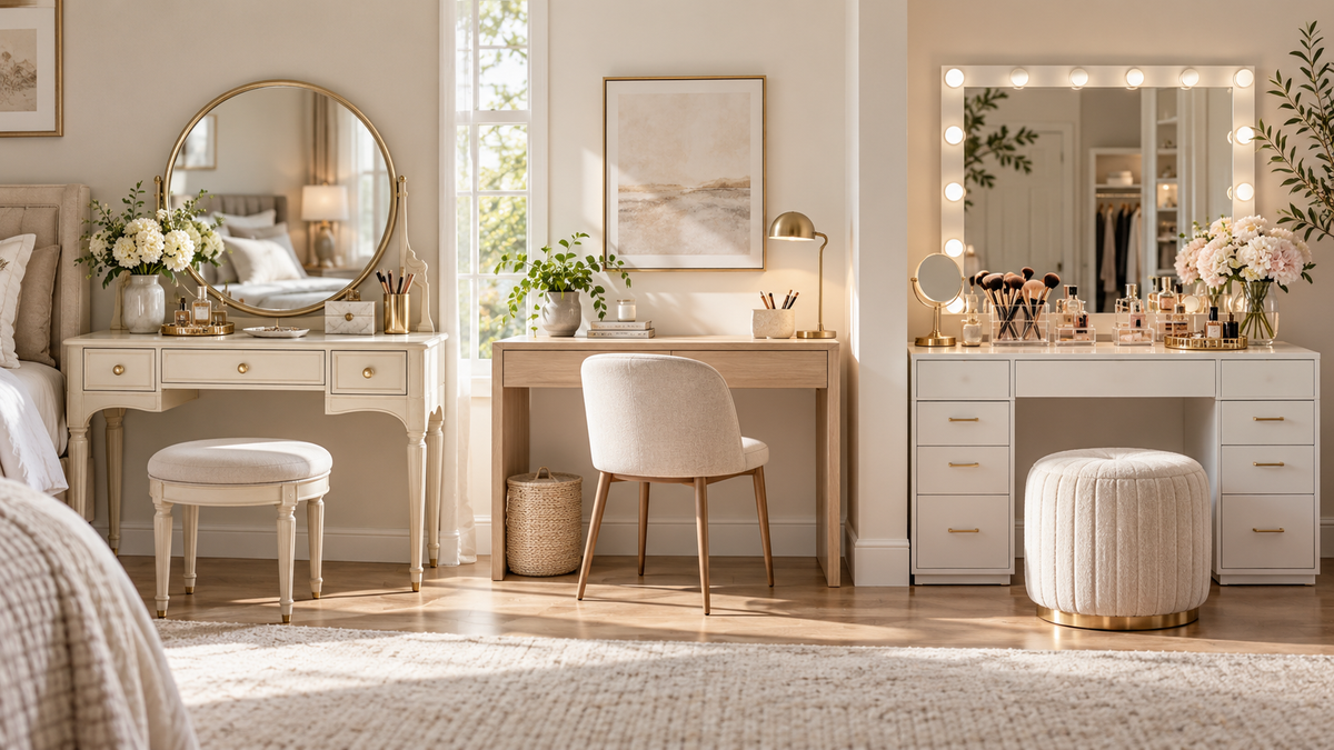 Vanity Set vs. Vanity Desk vs. Makeup Vanity: What's the Difference?