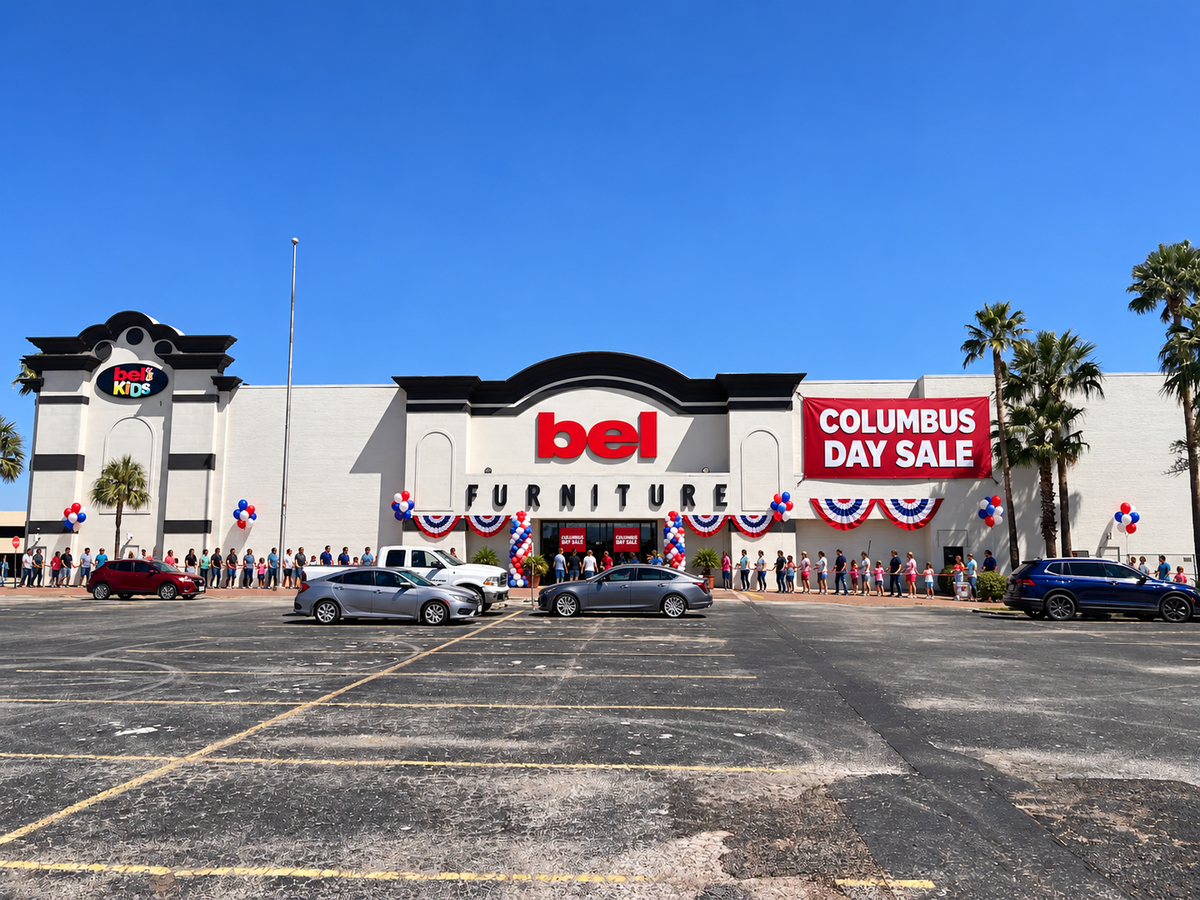 Columbus Day Furniture & Mattress Sales in Corpus Christi: Shop Bel Furniture on South Padre Island Drive