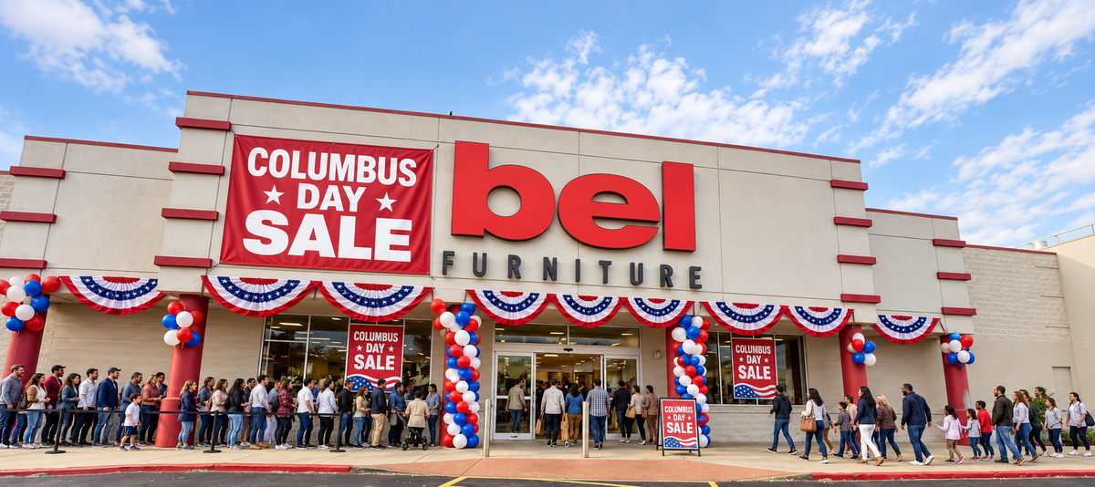 Columbus Day Furniture & Mattress Sales in Victoria, TX: Make Your Showroom Visit Count at Bel Furniture